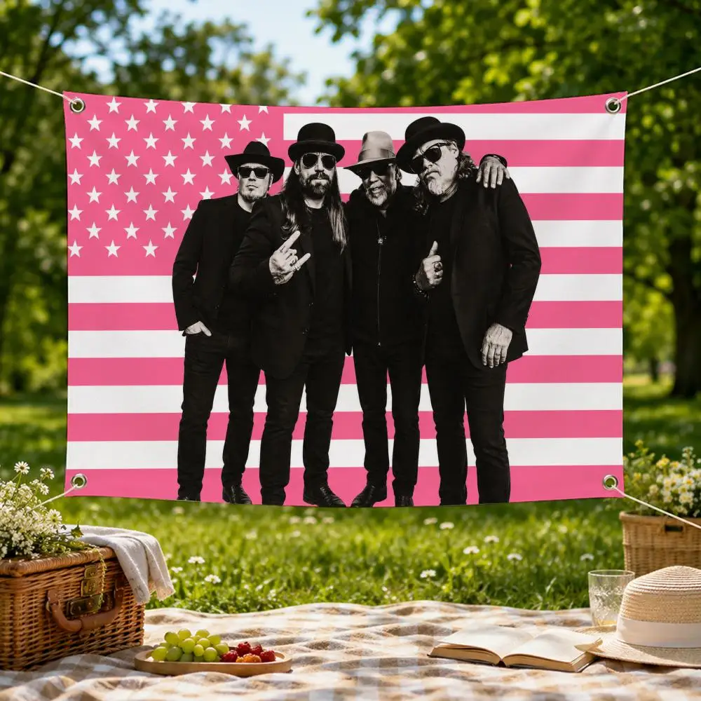 Band O-One Direction Flags Wall Hanging Flag Banner for Bedroom Dorm Party Festival Camping Indoor Outdoor Decor