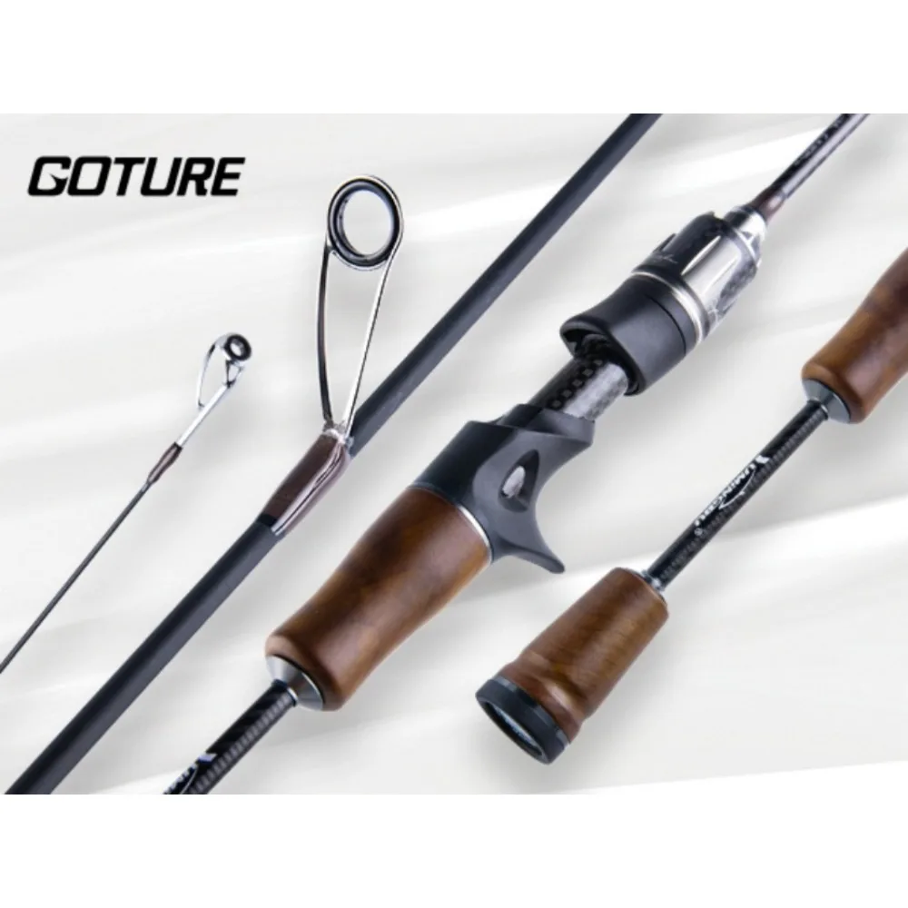 

Goture 1.39/1.55/1.68/1.80m Spinning Casting Fishing Rod 2 Section Travel Fishing Pole Fishing Tackle Power UL for Fresh Water