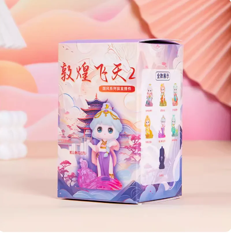 Dunhuang Feitiaanse 2e Generatie Blinde Doos Oude Stijl Fee Kinderen Hanfu Geschenk Cartoon Desktop Handgemaakte Pop Decoratie