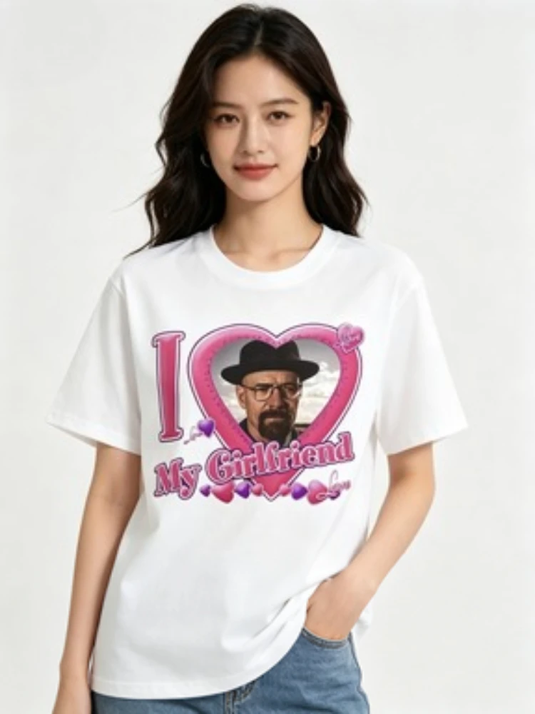 Camiseta Divertida con Meme 'I Love My Girlfriend Walter' para Mujer, Camisetas de Breaking Bad, Heisenberg, Better Call Saul, Camisetas de Moda