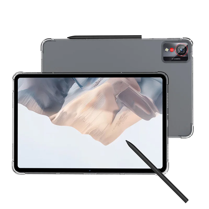 

Прозрачный чехол из ТПУ для планшета ZTE Nubia Tablet Pro 10,9 дюймов 2025 2024, четырехугольный мягкий силиконовый чехол с защитой от падения, полный защитный чехол