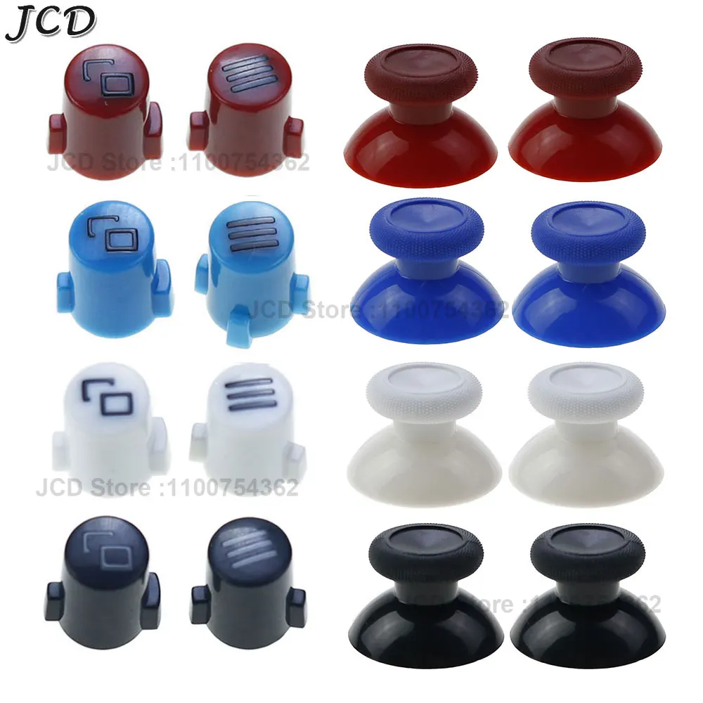 JCD For Xbox One /One S Slim Home Button Start Return Back Menu Guide Function Key Analog Thumb Stick Grip Caps Repair Part