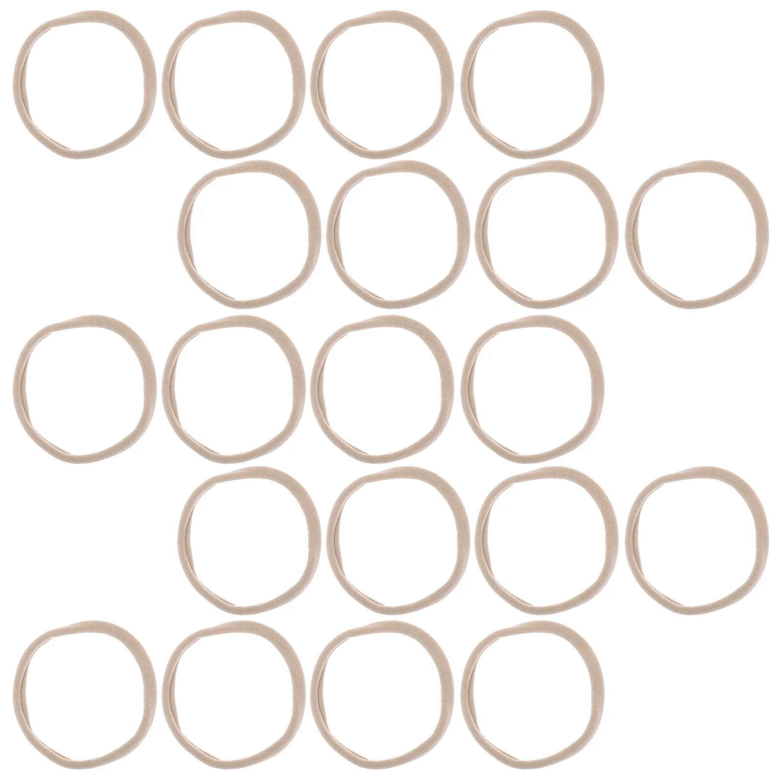 

20pcs Elastic Hair Band For Baby Newborn Infant Seamless Stretchy Nylon Headband Non-Slip Adjustable Soft Comfortable Daily Wear