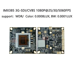 3G-SDI/CVBS output EN778+IMX385 Camera module PCBA Digital HD 1080P25/30/50/60FPS Support: WDR and Starlight night vision Camera