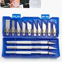 17Pcs/Set Multi-Function Precision Cutter Set Paper Cutting & Carving Knife Tool Kit Arts & Craft Hobby Hand Carving Tool