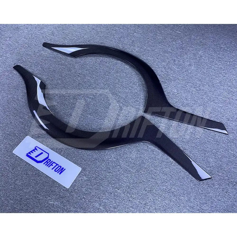 Top Secret Style Wide Fender Wheel Flare Trim for Nissan R35 GTR Carbon Fiber Body Kit