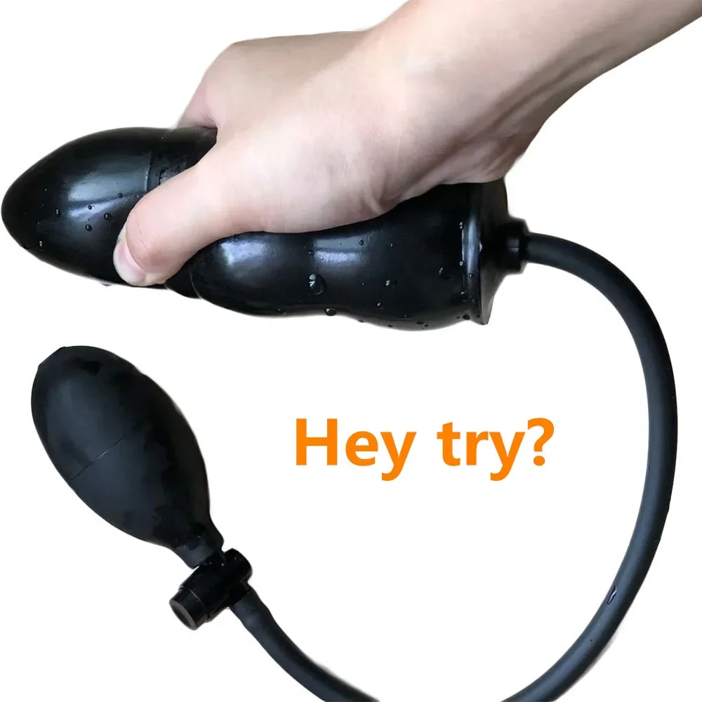 Inflatable Anal Beads Anal Plug Suction Cup Dildo Vaginal Anal Dilator Prostate Massage Masturbator Male Female Sex Toys 18+