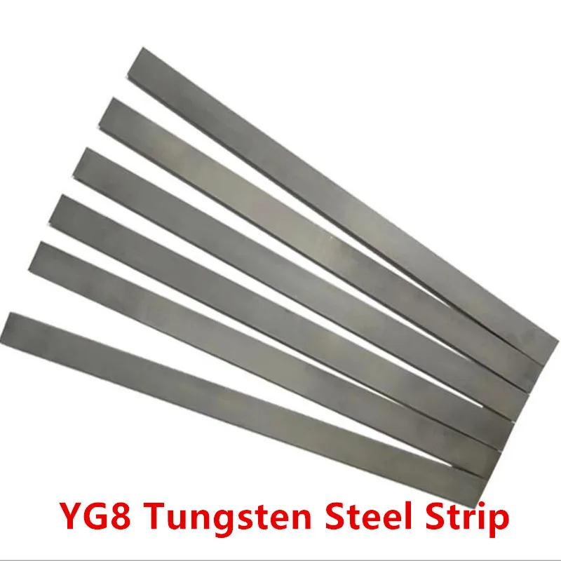 Zion 1pcs Hard Alloy Tungsten Steel Strip YG8 Wear-resistant Tungsten Steel Flake Abrasive Sheet Material Customizable