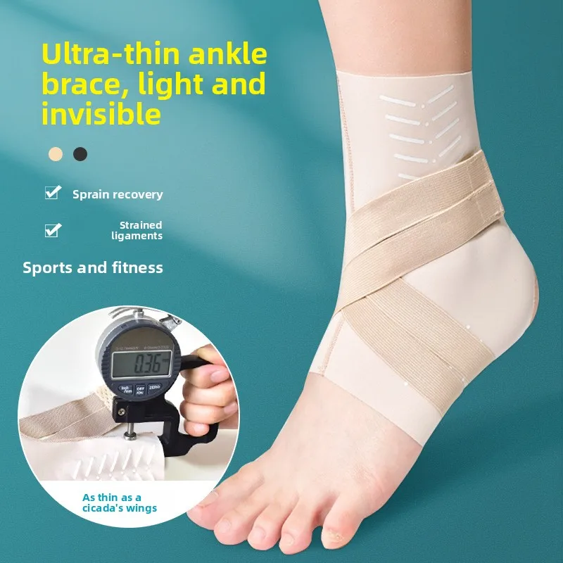 Adjustable Ankle Brace - Reinforced Support for Sprain Recovery & Dance, Anti-Roll Protection with Secure Fit