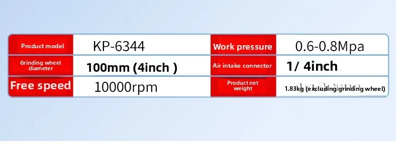 4 inch pneumatic angle grinder industrial grade grinder pneumatic grinding wheel machine speed regulating polishing machine