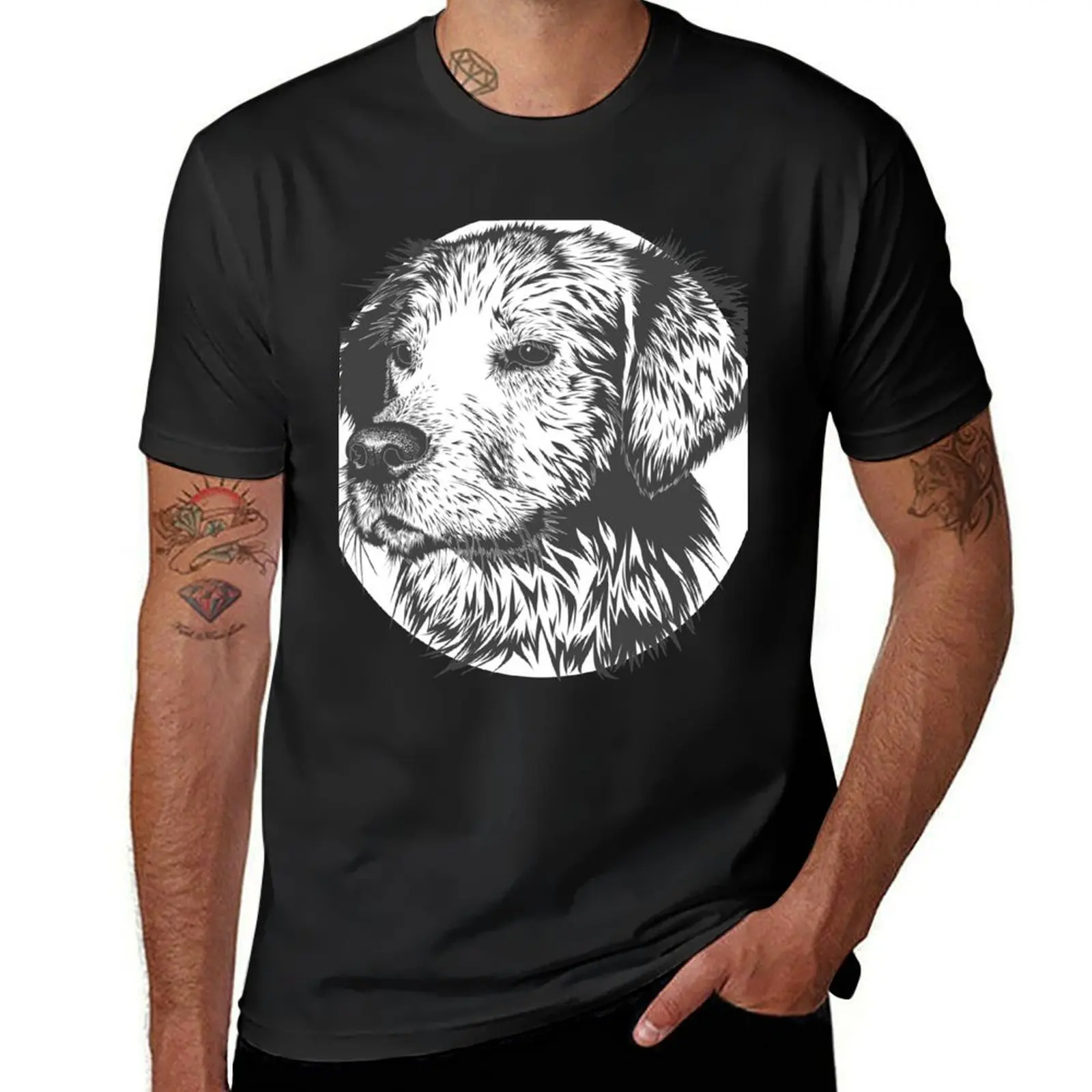 Cute Dog T-Shirt cute clothes summer tops tees graphics mens big and tall t shirts