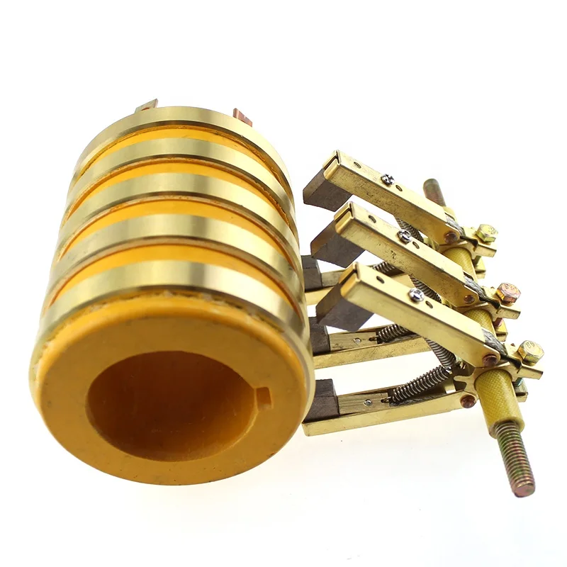 SR50X90X110-5rings Traditional Carbon Brushes Through Bore Slip Ring with Holder