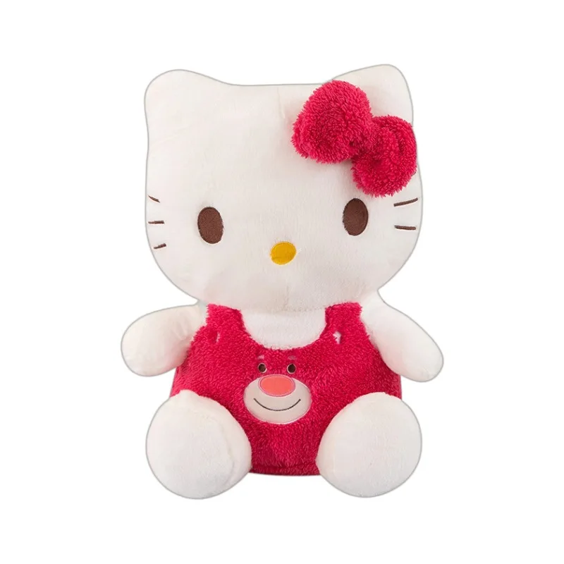 Sanrio ตุ๊กตาตุ๊กตาหนานุ่มลายสตรอเบอร์รี่สุดสร้างสรรค์, ใหม่ของขวัญสำหรับเด็กผู้หญิงของขวัญตกแต่งหมอนสำหรับนอน