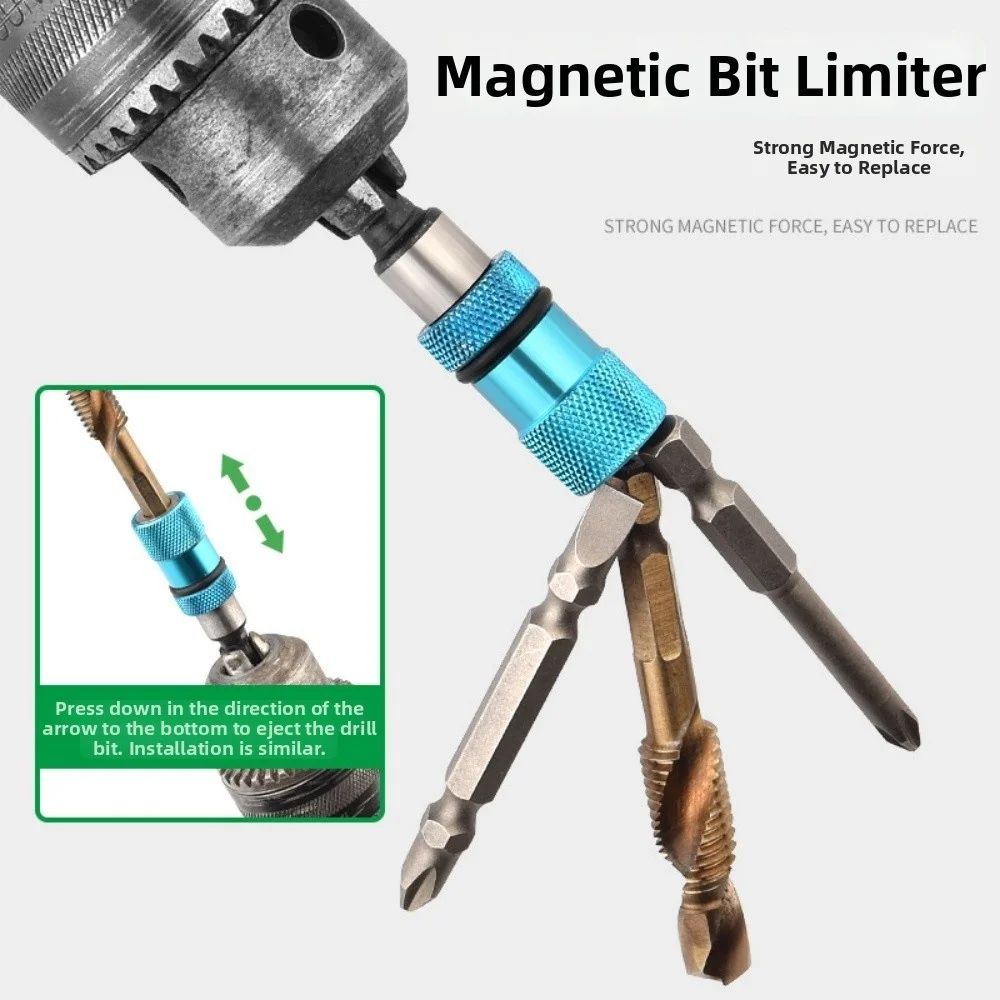5PCS Hexagonal Quick Release Self Locking Extension Bar for 6.35mm Shank Drill Driver Tools with Magnetic Bit Holder