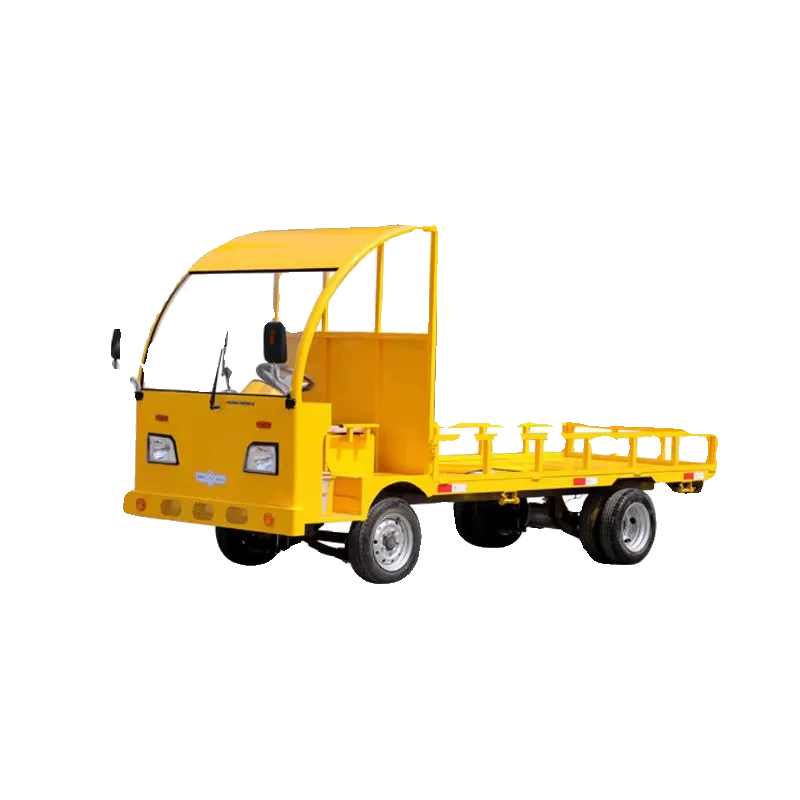 

Electric flatbed truck four-wheelpulling factory workshop turnover car float chassis high-power food delivery