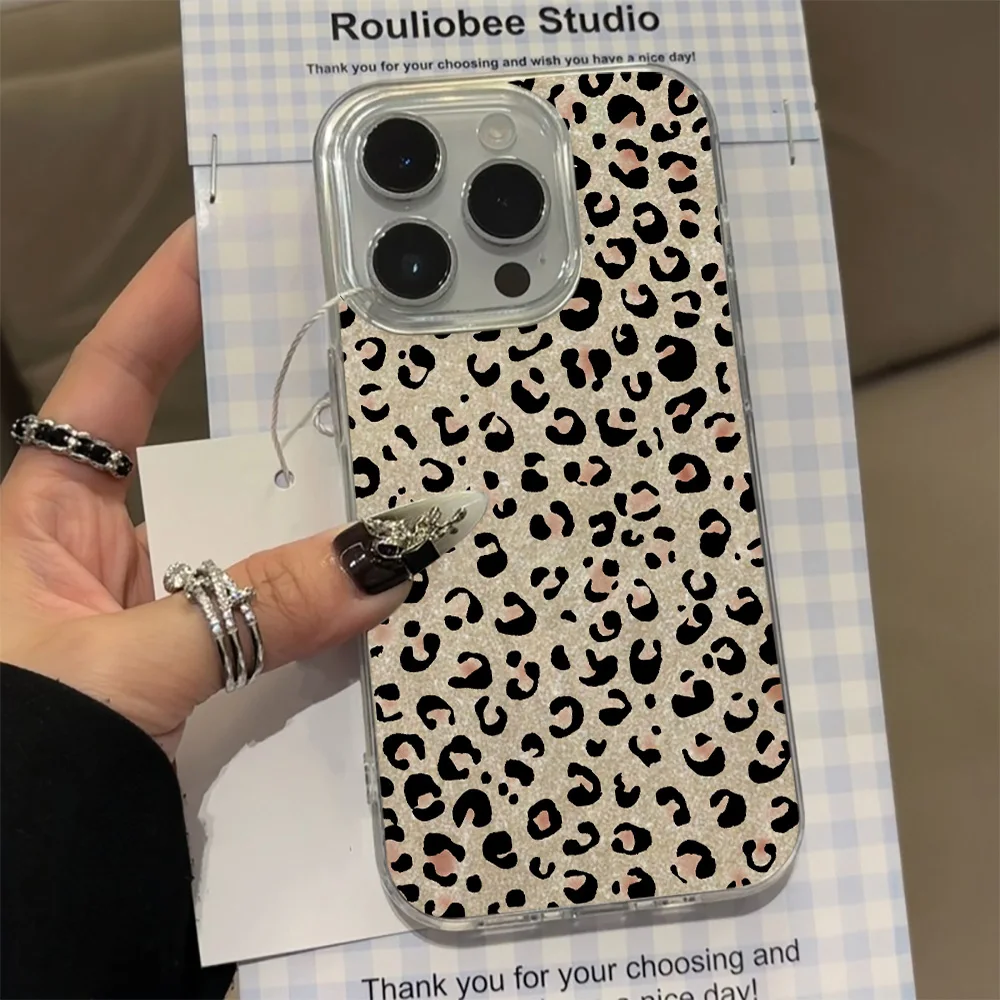 Luxury Stylish Leopard Print Phone Case For Xiaomi 14T Pro Cases Xiaomi Mi 11 Lite 5G 15 13T Poco F6 F5 X6 X5 X3 M6 Pro F3 Cover