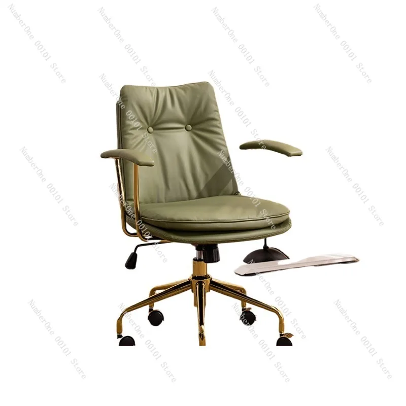 Home office swivel computer chair designed for long sitting comfort,light luxury high-end texture,smooth 360-degree rotation