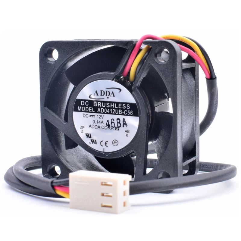 Brand new original AD0412UB-C56 4cm 4020 40mm fan 40x40x20mm DC12V 0.14A power inverter switch cooling fan