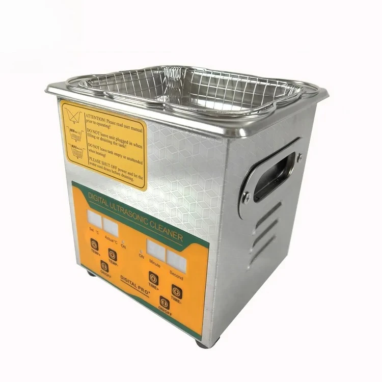 2L Digital Timer Portable Ultrasonic Cleaner Automatic Ultrasonic Vibration Cleaning Machine With Heating