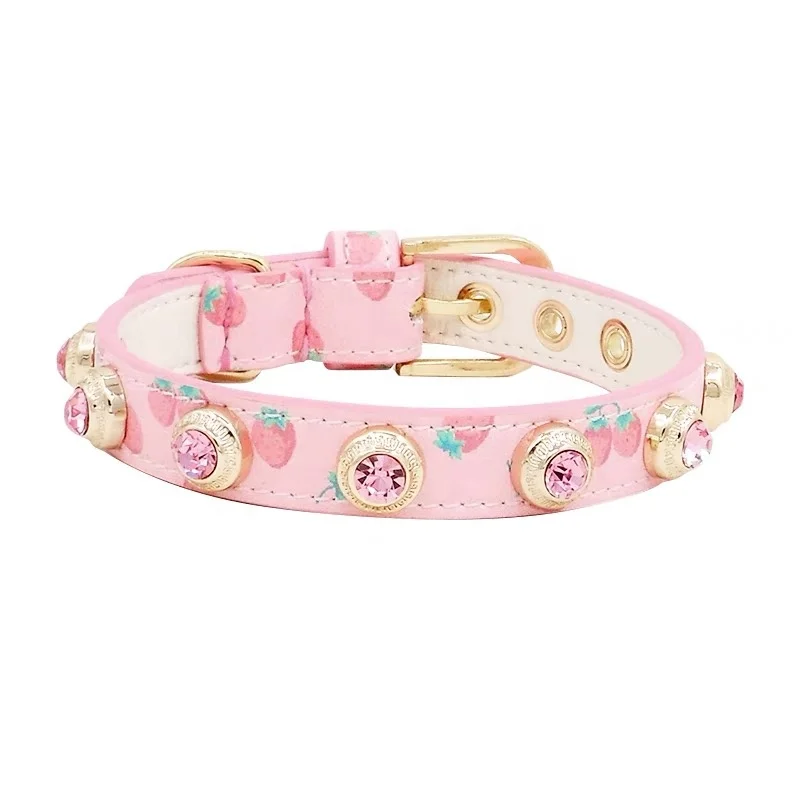 

White Dog Collar Unique Padded Genuine Leather Pet Collars with Soft Padding for Small Medium and Large Dogs