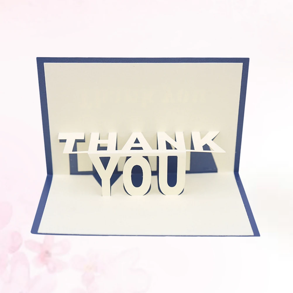 

3D Thank Cards Up Cards Unique Greeting for Mom Mother's Day Birthday Women's Day Premium Paper 3D View Design