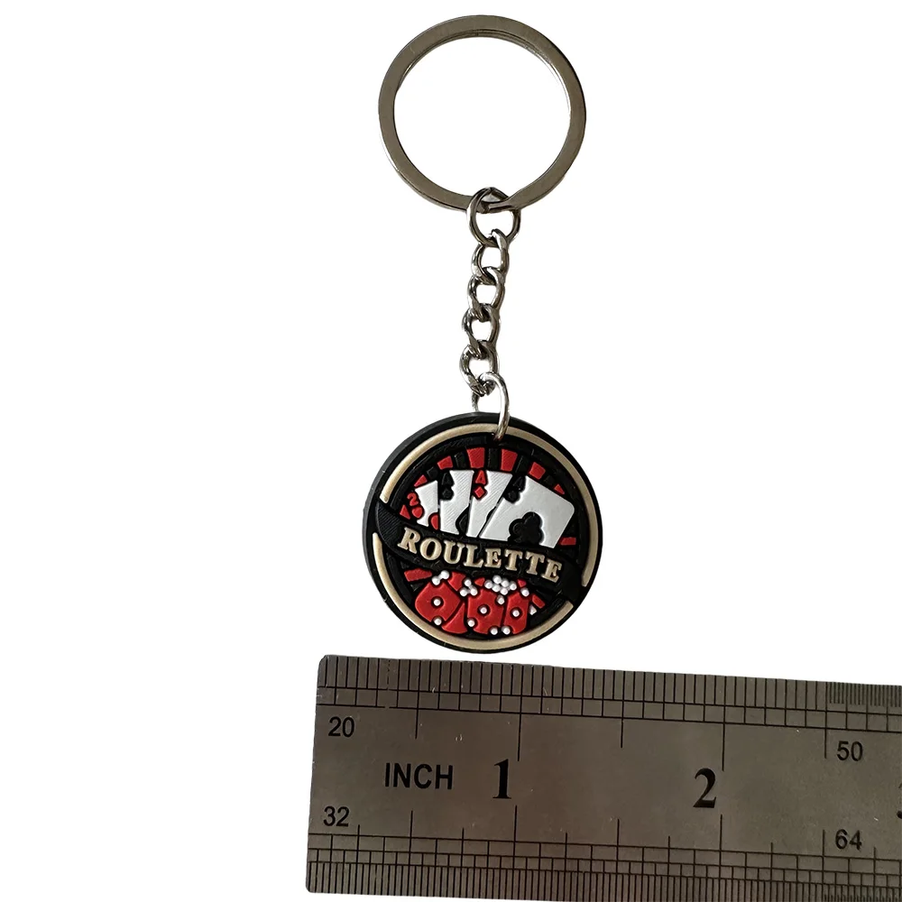 10 Pcs Casino Keychains Casino Poker Birthday themed Party Favor Las Vegas Poker Party, Favor