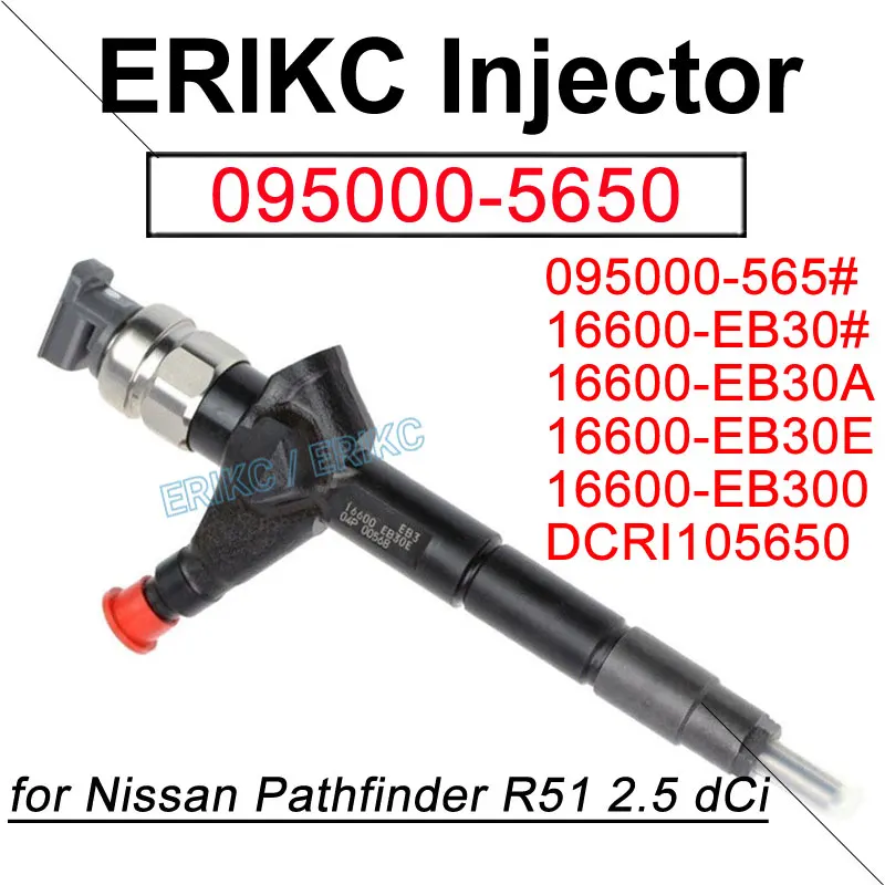 

095000-5650 16600-EB30A Diesel Injector 095000-5655 Fuel Inyector Nozzle for DENSO Nissan Pathfinder 16600-EB300 16600-EB30B