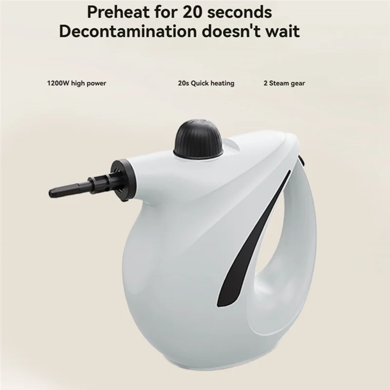 B25B Pressurized Steam Cleaner For Home Portable Handheld High Temperature Steam For Couch Clothes Car Seats Kitchen