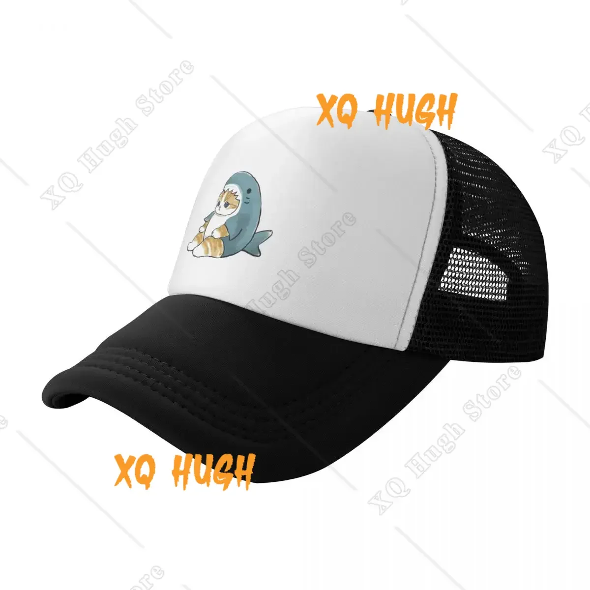 Topi bisbol lucu kucing Kitty meeow hiu topi Rave topi pantai untuk pria wanita