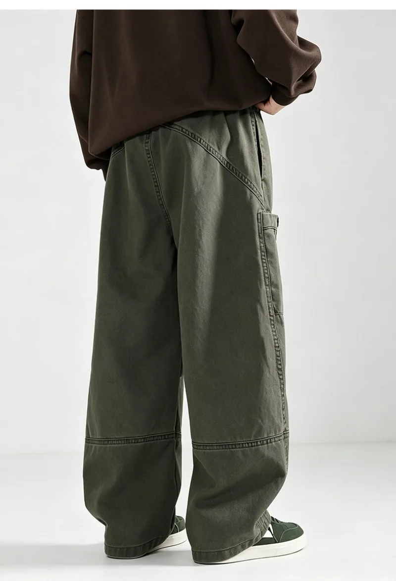 Kinder Jungen Gerade Hosen UNITIM Herbst Junior Jungen Latzhosen Lose Lässige Elastische Taille Teenager Jungen Weite Hosen – Detail 21
