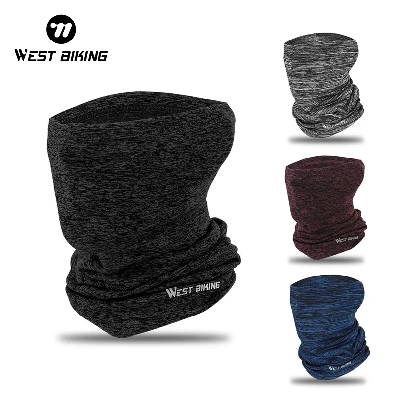 WEST BIKING-bufanda de ciclismo para hombre, calentador de cuello para motocicleta, diadema deportiva, esquí, a prueba de viento, protección facial,