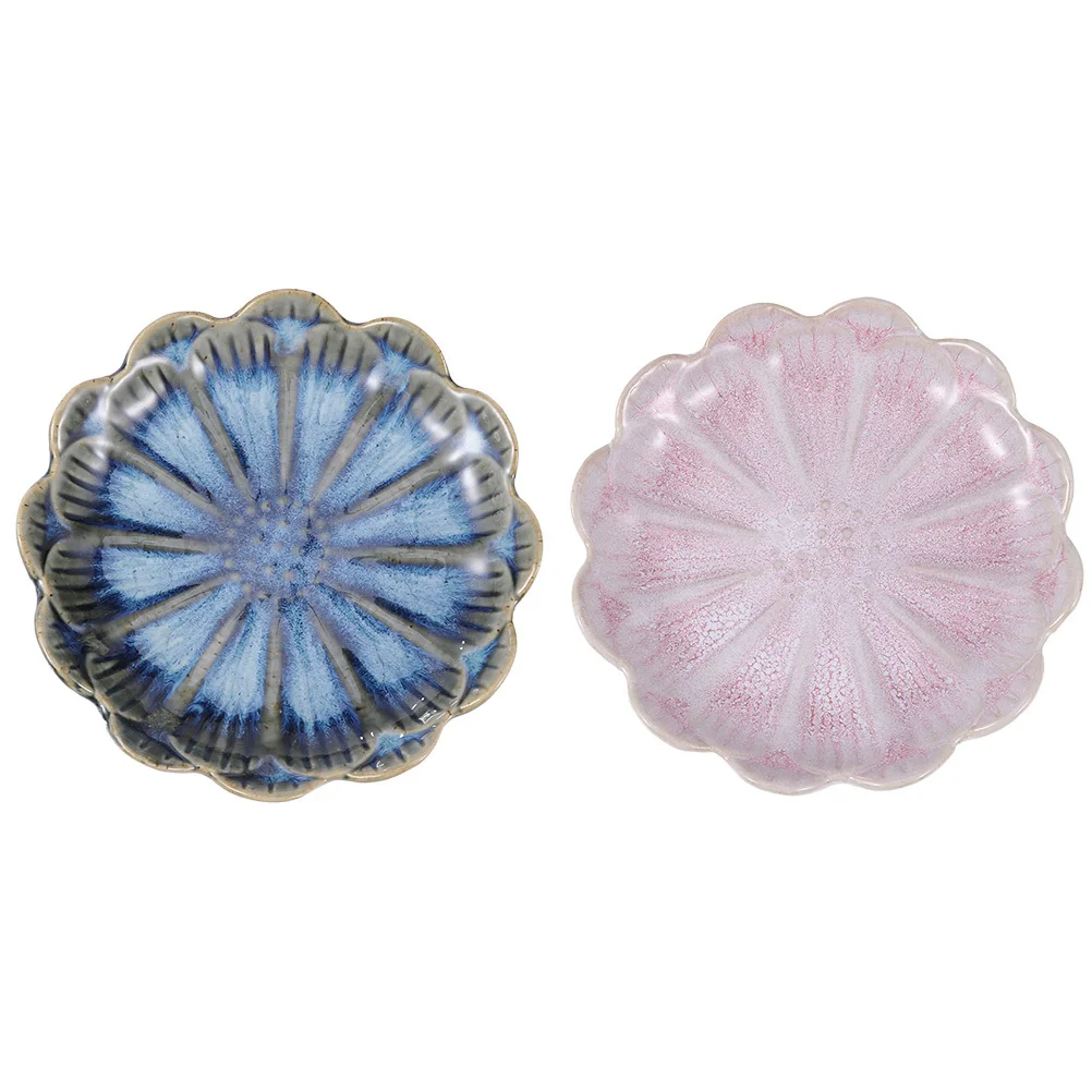 Jewelry Display Plate Earring Storage Container Space-saving Tray Ceramic Organizer Compact