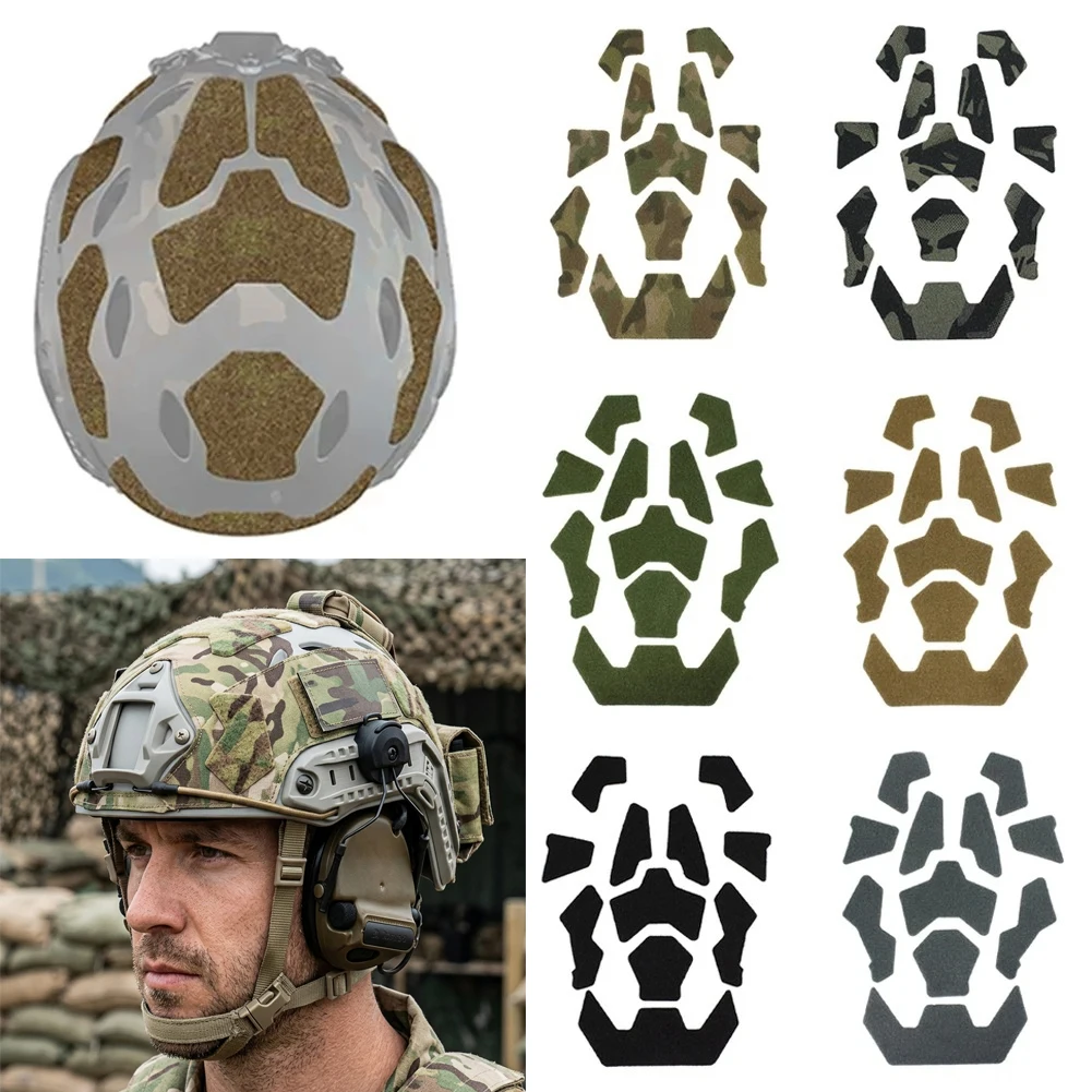 1Pcs/set Tactical Helmet Magic Sticker Velcros FAST Airsoft Helmet Padding Stickers Universal Tape Helmet Accessories