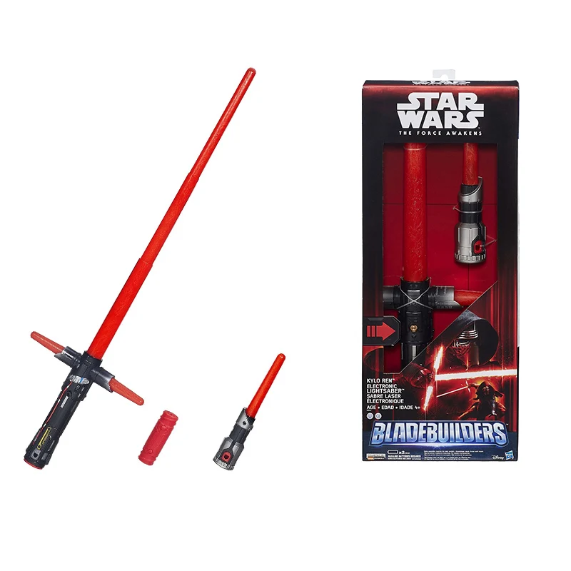 Hasbro Star Wars E7 Lightsaber The Force Awakens Kylo Ren Sound and Light Telescopic Deluxe Lightsaber Boy Toys Children\'s Gift