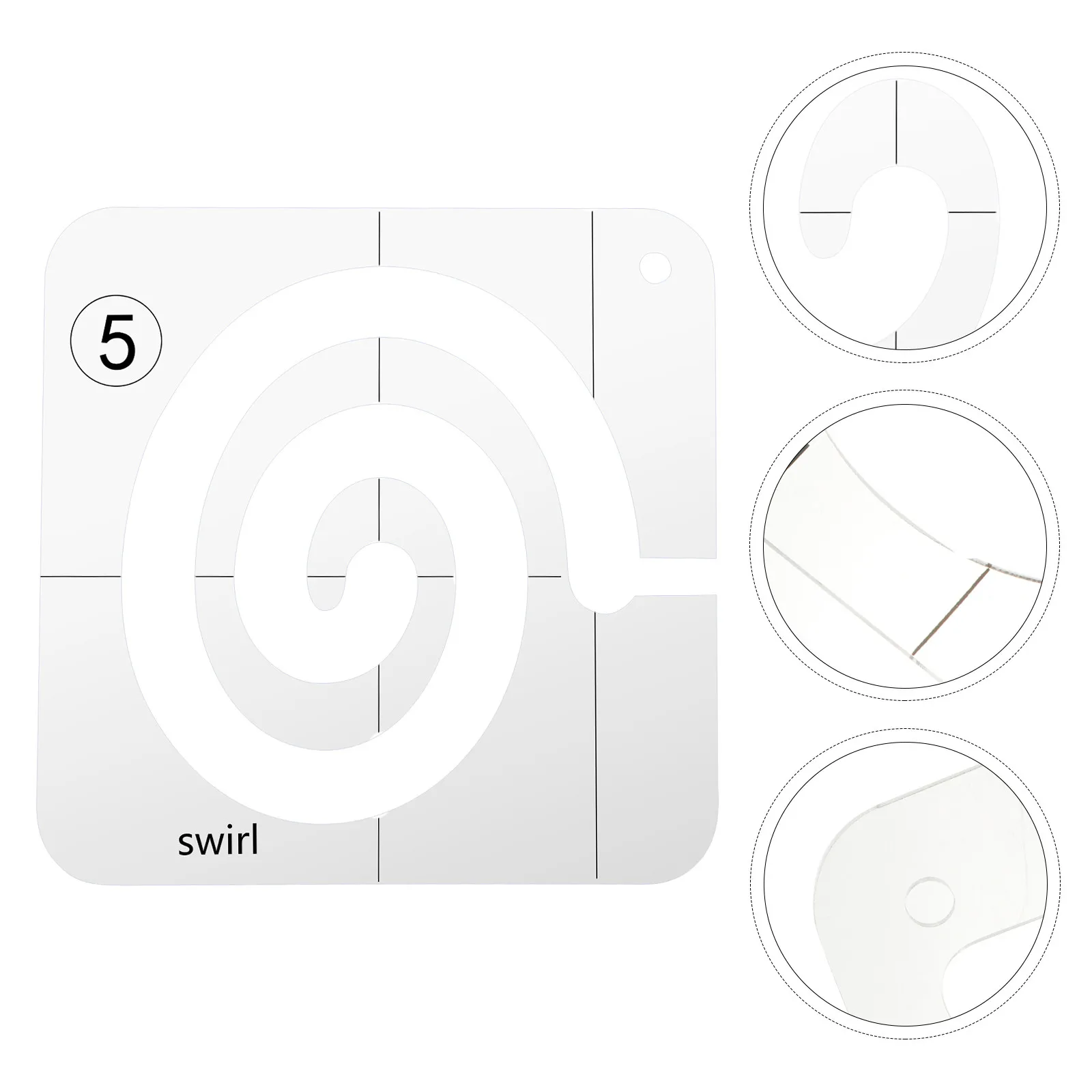 

1Pcs Acrylic Hollow Quilting Ruler Transparent Sewing Template Patchwork Ruler for Fabric Craft Clothing Stitching