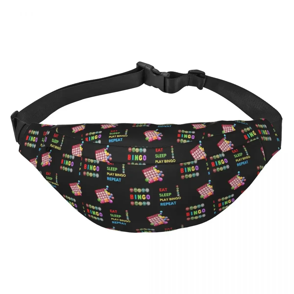 Cool Lucky Game Crazy Bingo Lady Gambling Player Fanny Pack Women Men Sling Crossbody Waist Bag for Traveling Phone Money Pouch