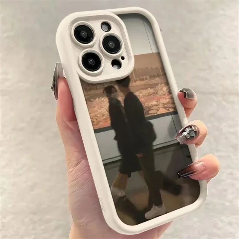 Looking Back Couple Silicone Phone Case for Xiaomi Redmi Note 14 13 12 11 Pro Plus 4G 5G 12S 11S 12C 13C 14C Shockproof Cover14