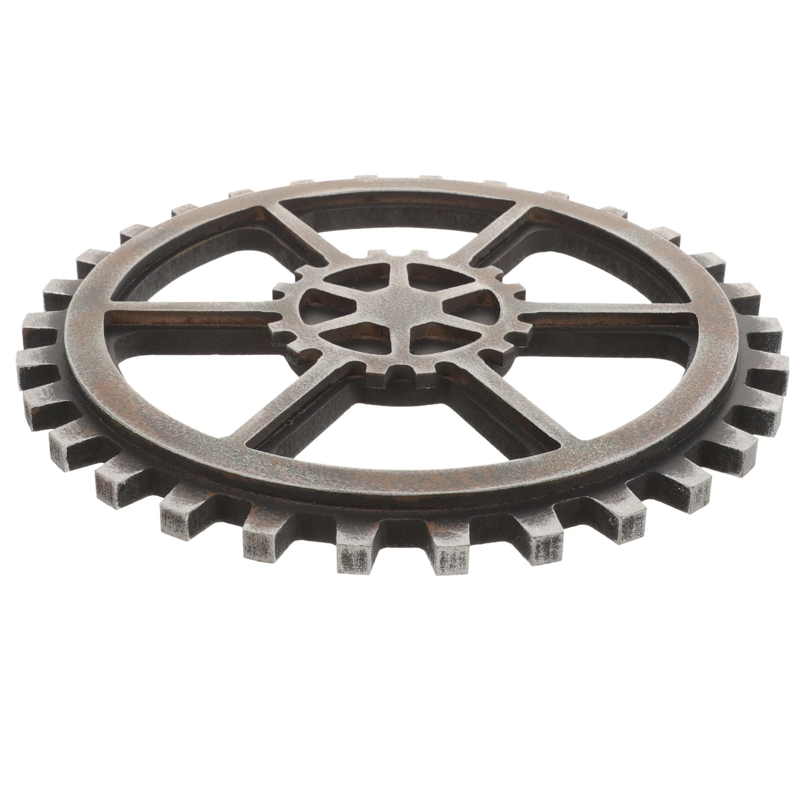 

24Cm Steampunk Gear Wheel Lightweight Home Bar Wall Art Craft Vintage Decor Hexagon Design Steampunk Gear Wheel