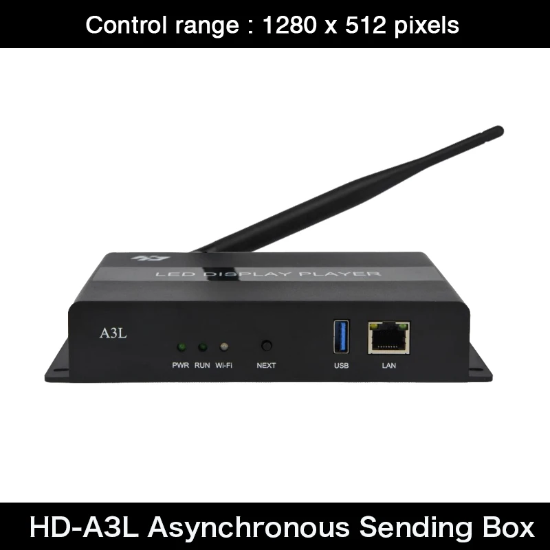 Asynchronous Sending Box HD-A3 / A3L , Max Support 650,000 Pixels LED Display , Work With HD-R708,HD-712 , R716 Receiving Card