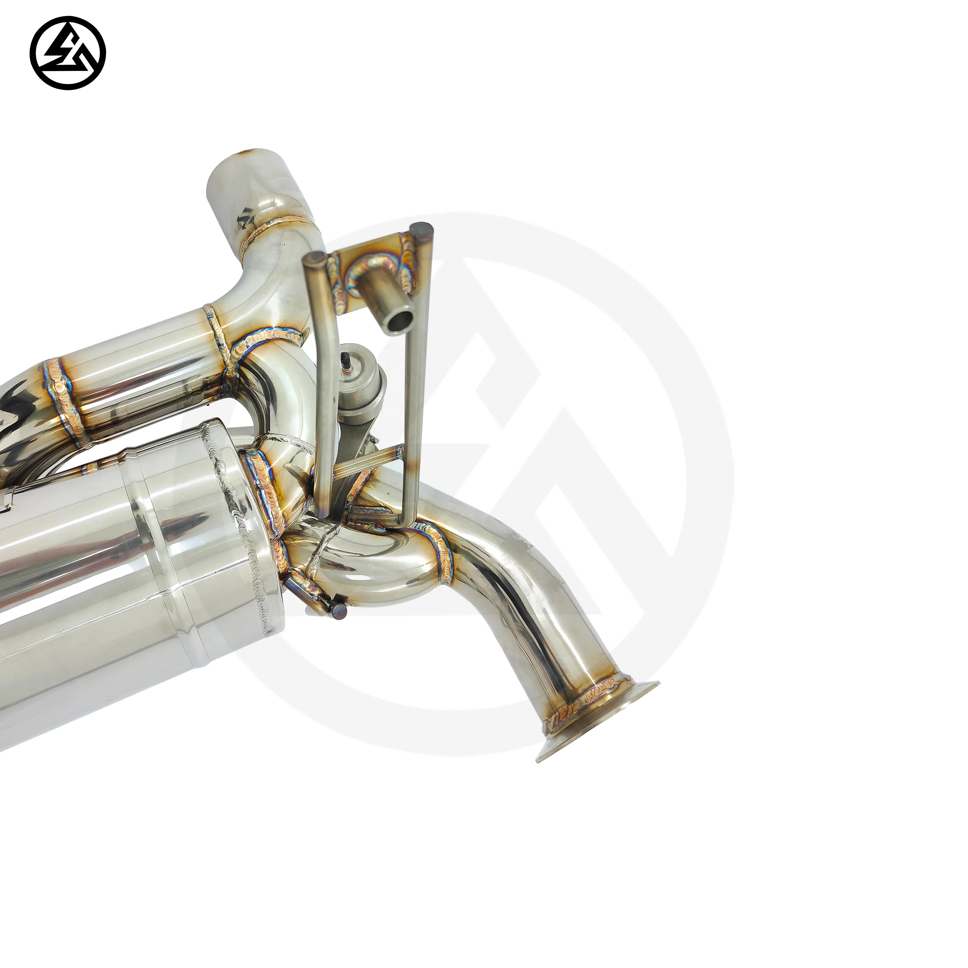 CSZ Valved Racing Exhaust for Lamborghini Aventador LP700 Fit SVJ Rear Bumper Stainless Steel Valved Muffler Axle Back Exhaust