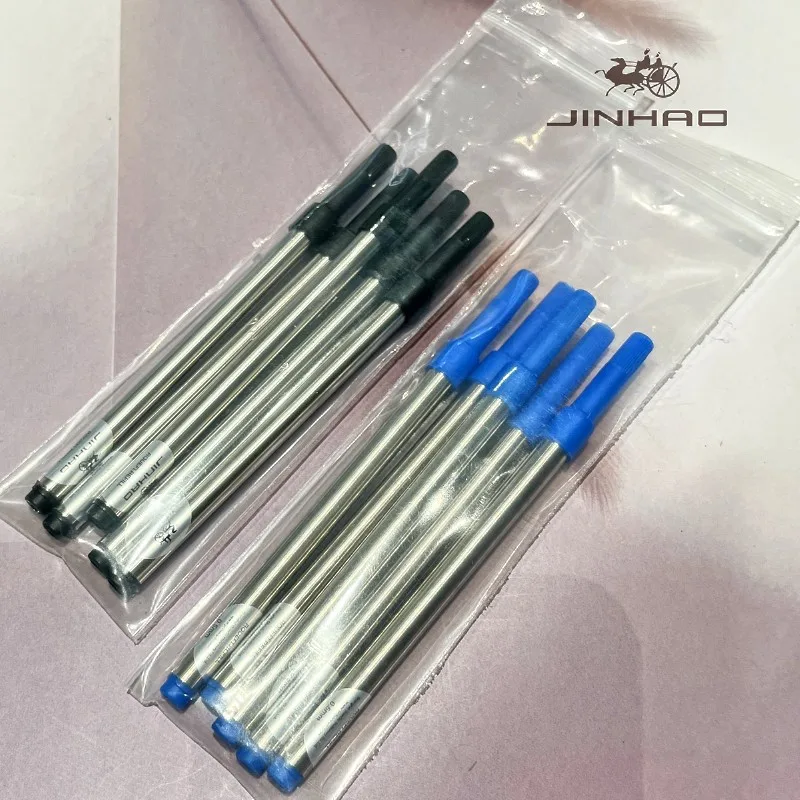 5 Stück Jinhao Gel-Tintenminen für Kugelschreiber, perfekt für Büro und Geschäft, Executive-Stift (Standard/Spirale) (blau/schwarze Tinte) – Detail 1