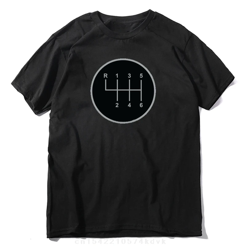 Print  Tee Shirt Shift Pattern Gearbox Shirt (Unisex)  Cotton  Tee Top
