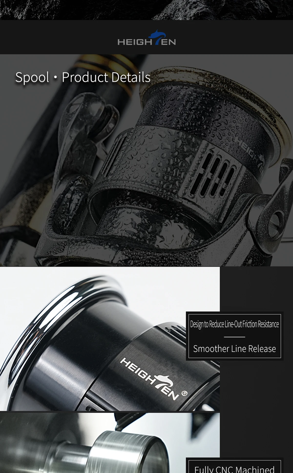 HEIGHTEN C2000s Ersatz spule für 18/19 Stella/20 Twin Power/19 Bezwingung/19 Stradic/20 Vanford 2015-2017 Serie – Detail 3