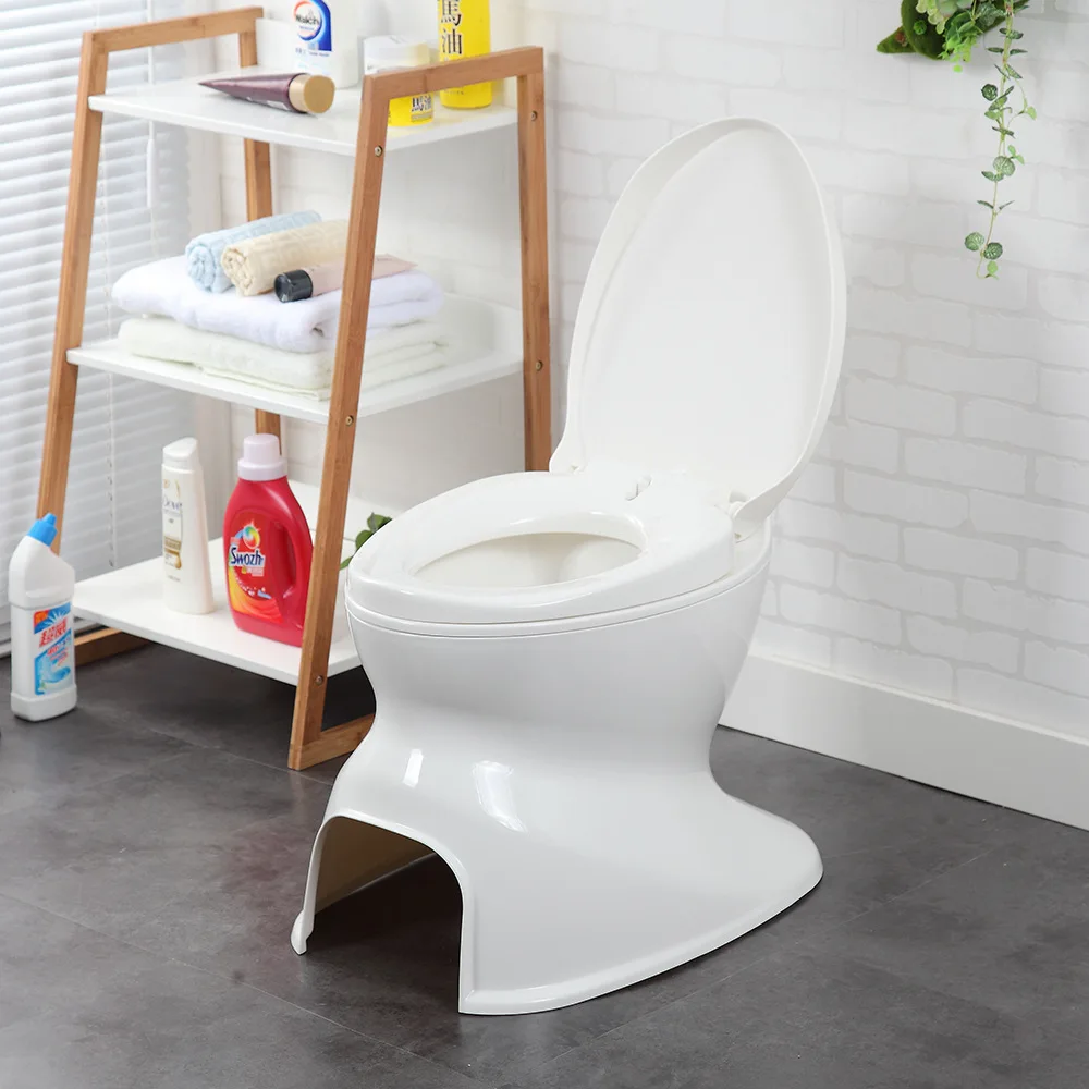 Pregnant Women Toilet, Elderly Portable Commode Chair, Indoor Plastic Potty Seat, Lazy Toilet Stool, Reinforced Thickened Design