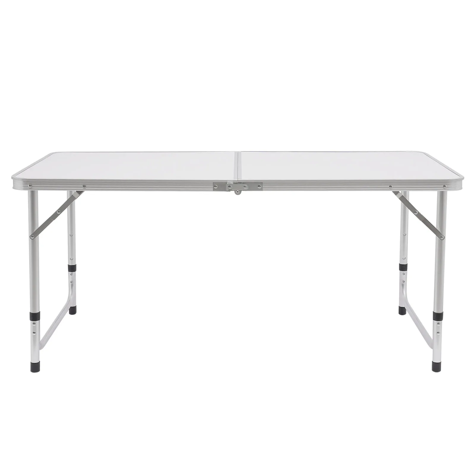 Mesas de lona plegables de aluminio para exteriores, mesa de Picnic de altura ajustable para acampar y jardín, 120x60CM