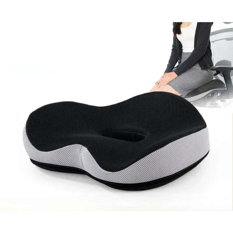 

Подушка для сиденья из пены с эффектом памяти, подушка для офисного стула со съемной дышащей опорой из кокоса для длительного сидения и подушка для сиденья настольного стула