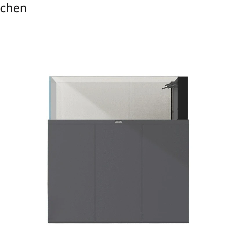 

HTT fish tank integrated stream tank household ecological landscaping ultra-white glass bottom cabinet filter aquarium