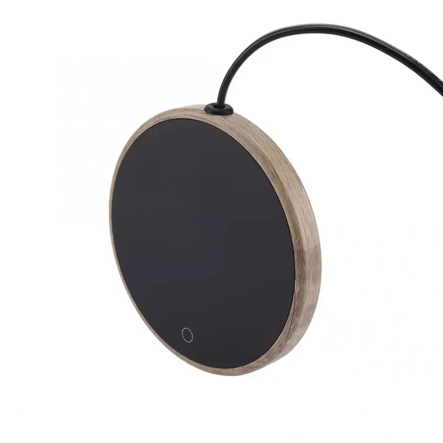 防水ウッドコーヒーカップ,ウォーマー,タッチコントロールカップ,コーヒーヒーター,ミルクティー,水加熱パッド,暖かく保つ