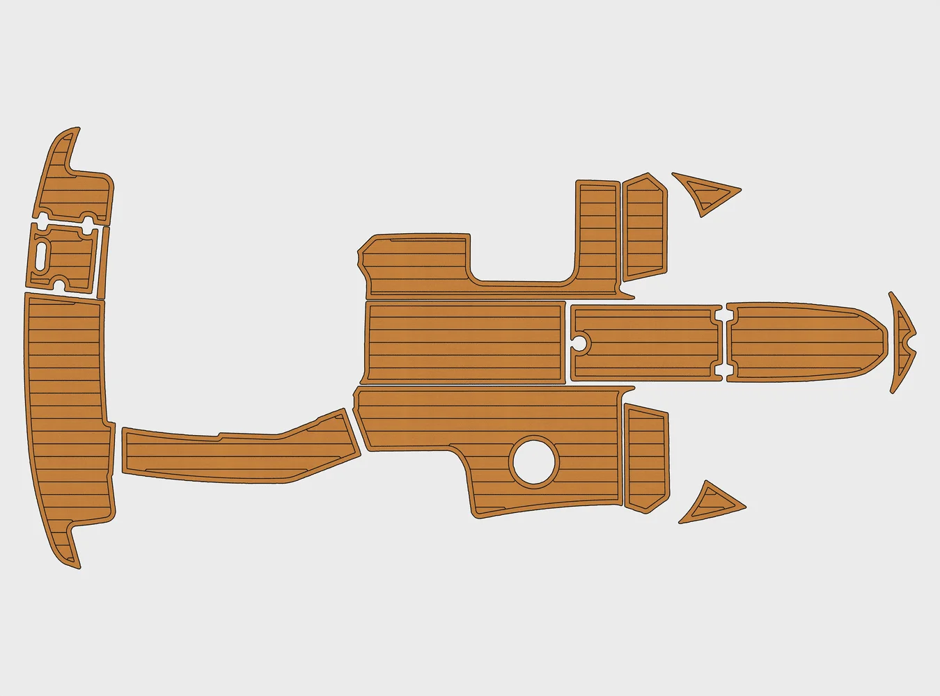 

2016-2017 Regal 2000 ES ESX 1/4" 6mm EVA foam Non-Slip PVC Teak Decking marine Mat aqua gatorstep carpet Marine Floor