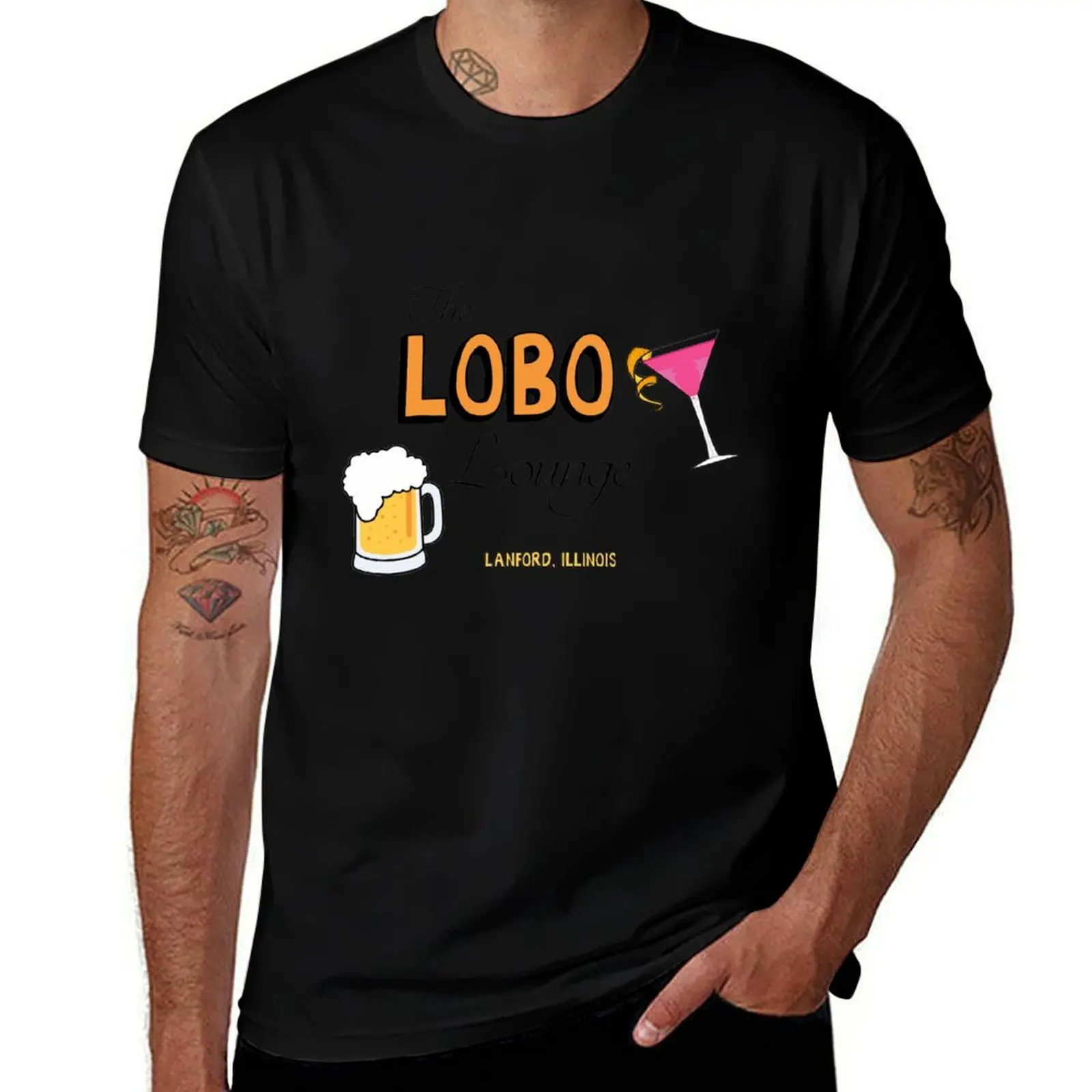 The Lobo Lounge- Roseanne T-Shirt vintage anime shirt quick-drying summer tops sublime plus size men clothing